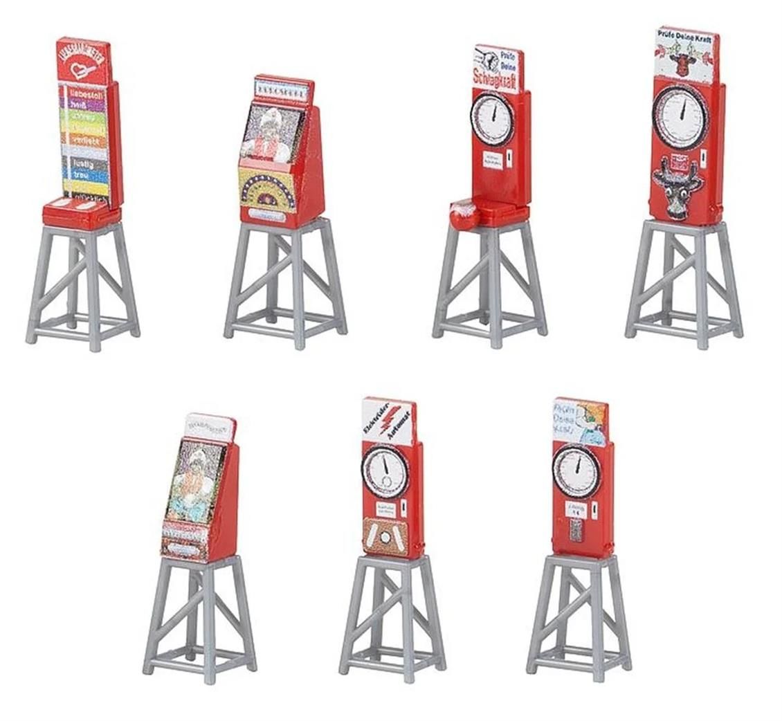 Faller 180946 1/87 Ölçek, Slot Makinaları, 7 Adet, Plastik Model Kiti