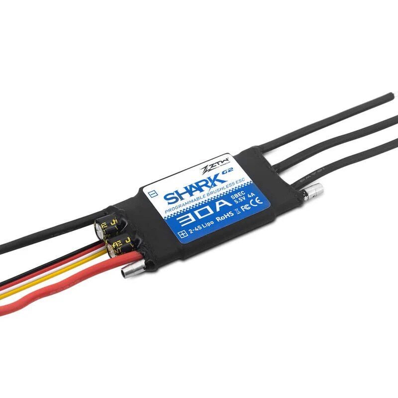 ZTW Shark G2 30A Su Soğutmalı Fırçasız ESC 32-Bit 2-4S (SBEC 5-6V / 4A)