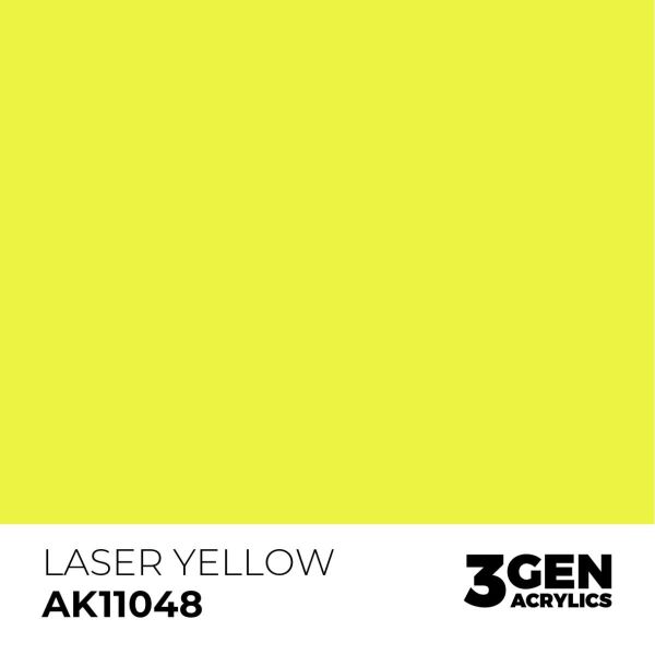 AK 11048 17 ml. Laser Yellow, 3GEN Akrilik Model Boyası