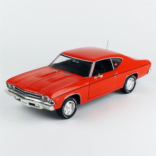 AutoWorld AMM1307 1/18 Ölçek,1969 Chevrolet Chevelle COPO (MCACN), Sergilemeye Hazır Metal Araba Modeli
