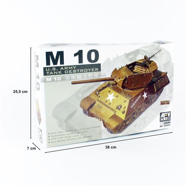 AFV Club AF35024 1/35 Ölçek, M10 Tank Vurucu, Plastik Model kiti