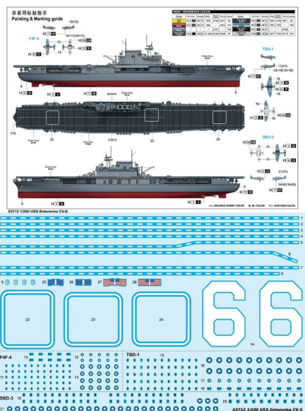 1/200 USS Enterprise CV-6