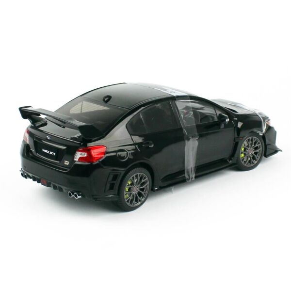 Sunstar 5557 1/18 Ölçek, Subaru WRX STI 2018 Customised Version, Siyah, Sergilemeye Hazır Metal Araba Modeli