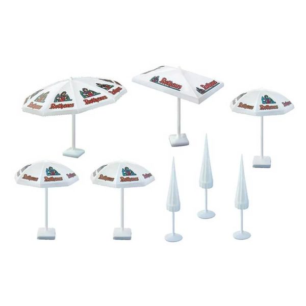 Faller 180440 1/87 Ölçek, Şemşiye Setleri, 8 Adet, Plastik Model Kiti