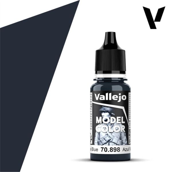 Vallejo 70898 18 ml. (072) Dark Sea Blue-Matt, Model Color Serisi Model Boyası