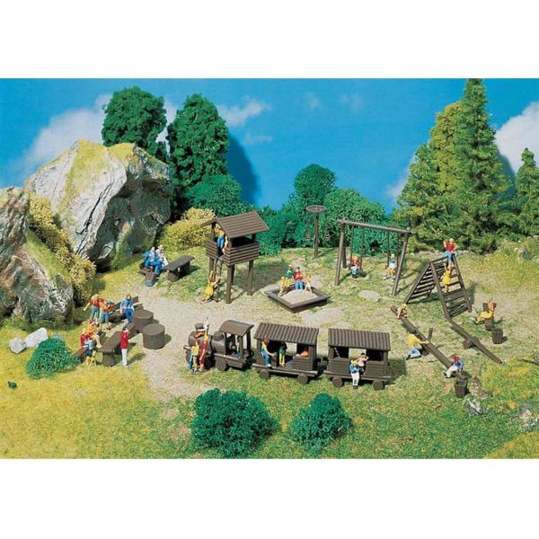 Faller 180577 1/87 Ölçek, Çocuk Oyun Oynama Alanı, Plastik Model Kiti