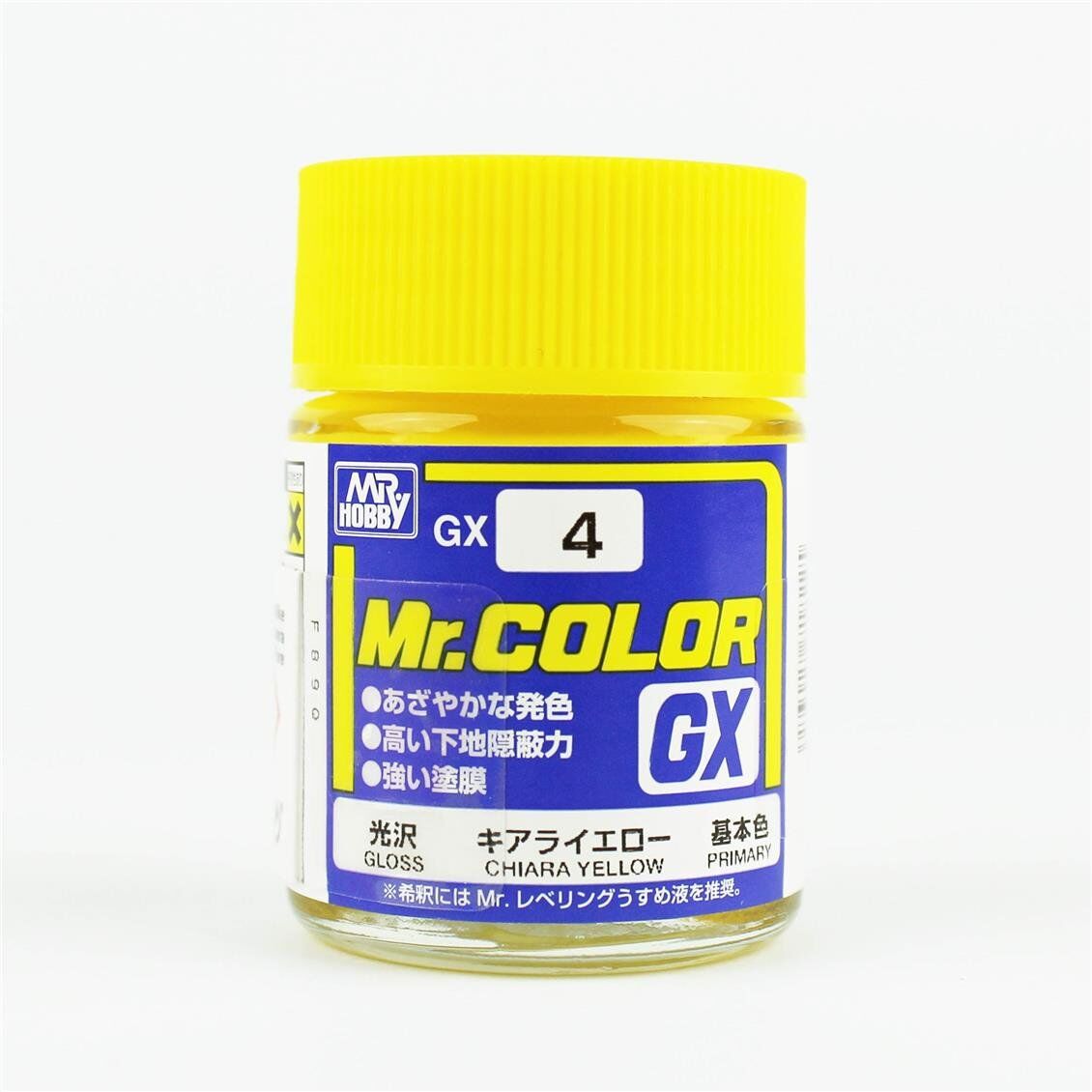 Mr.Hobby GX-4 18 ml. Chiara Yellow, Mr.Color Serisi Model Boyası