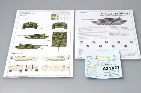 1/35 M1A1/A2 Abrams 5 in 1