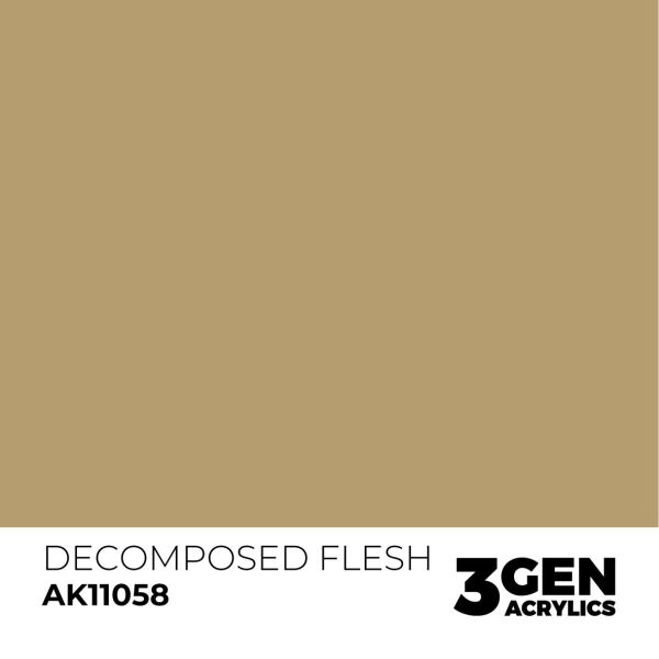 AK 11058 17 ml. Decomposed Flesh, 3GEN Akrilik Model Boyası