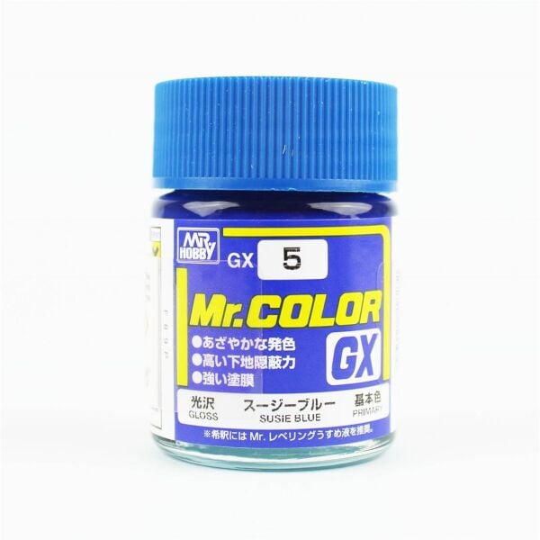 Mr.Hobby GX-5 18 ml. Susie Blue, Mr.Color Serisi Model Boyası
