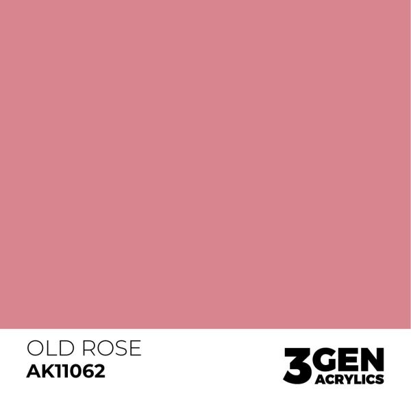 AK 11062 17 ml. Old Rose, 3GEN Akrilik Model Boyası