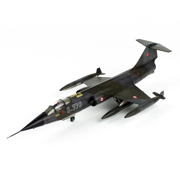 QD612 1/72 Ölçek, F-16 CF-104 Starfighter, 182 Kaplan Filo, Sergilemeye Hazır Model Uçak