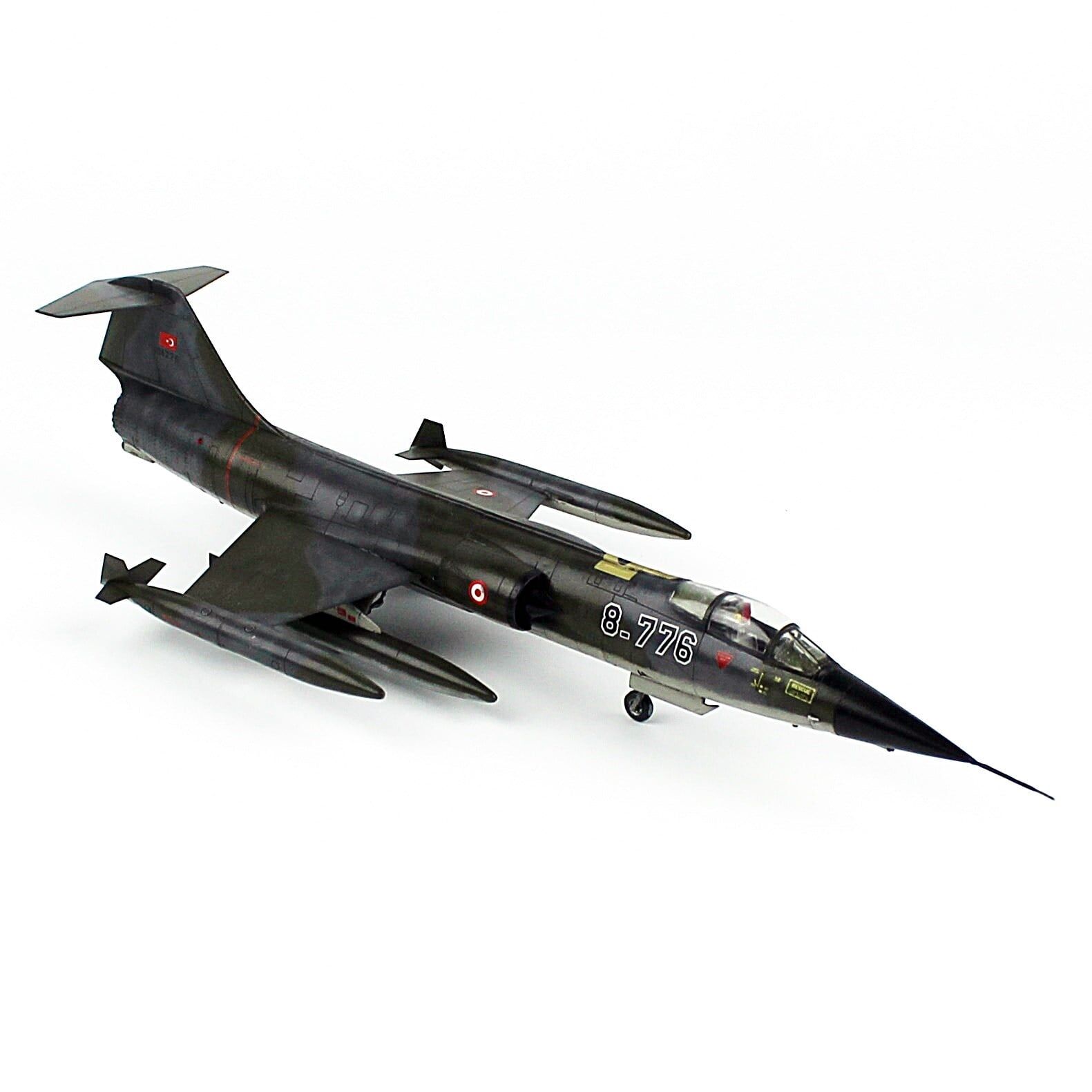 QD612 1/72 Ölçek, F-16 CF-104 Starfighter, 182 Kaplan Filo, Sergilemeye Hazır Model Uçak