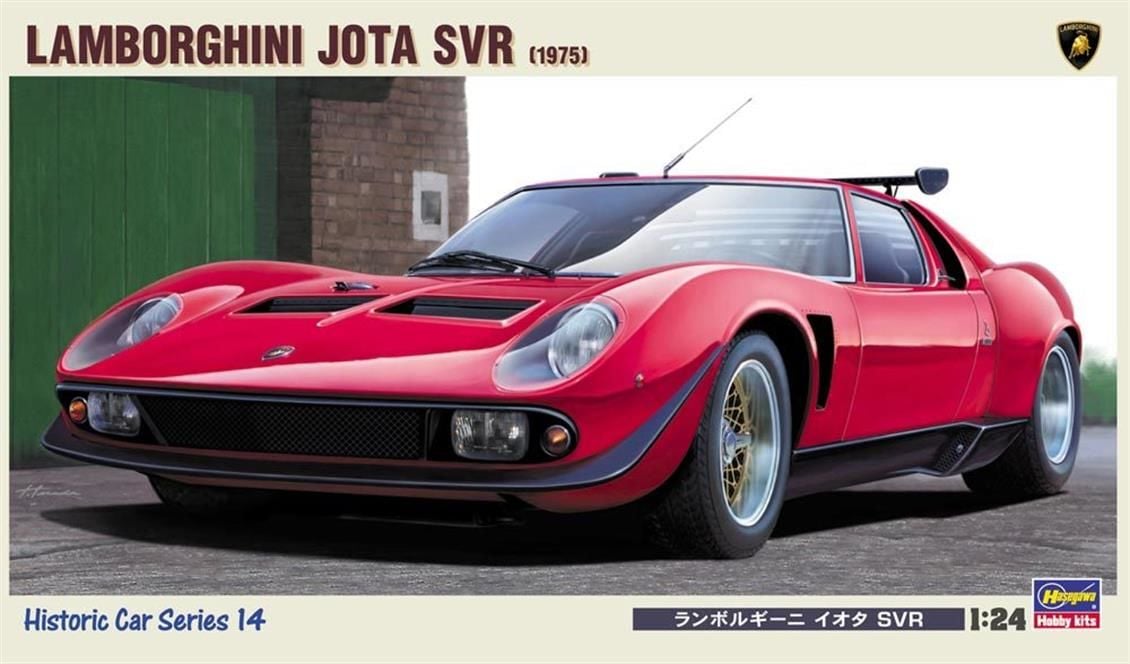 Hasegawa HC14 21214 1/24 Ölçek, Lamborghini Jota 1975 SVR, Otomobil, Plastik Model kiti