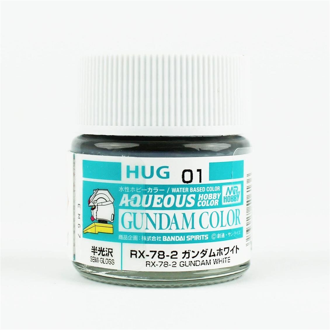 Mr.Hobby HUG-01 10 ml. RX78-2 Gundam White, Aqueous Gundam Serisi Model Boyası