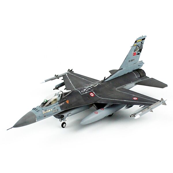 QD611 1/72 Ölçek, F-16C B-50 Savaşan Şahin, 152 Kaplan Filo, Akıncılar, Sergilemeye Hazır Model Uçak