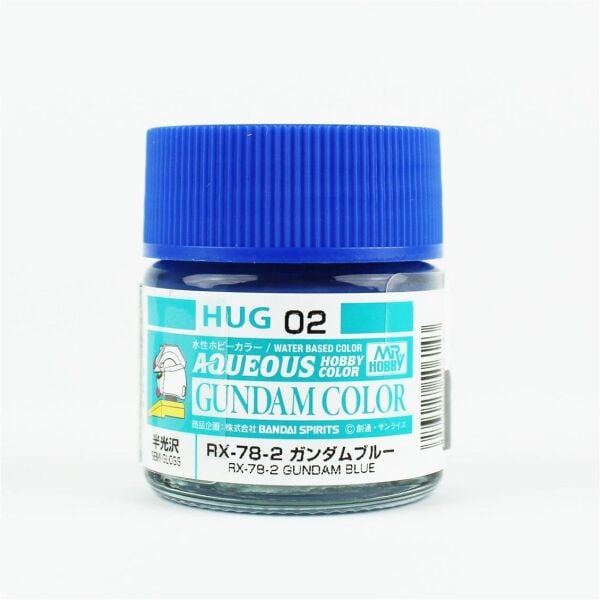 Mr.Hobby HUG-02 10 ml. RX78-2 Gundam Blue, Aqueous Gundam Serisi Model Boyası