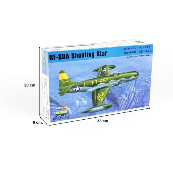 HobbyBoss 81724 1/48 Ölçek, RF-80A Shooting Star Fighter, Savaş Uçağı, Plastik Model kiti