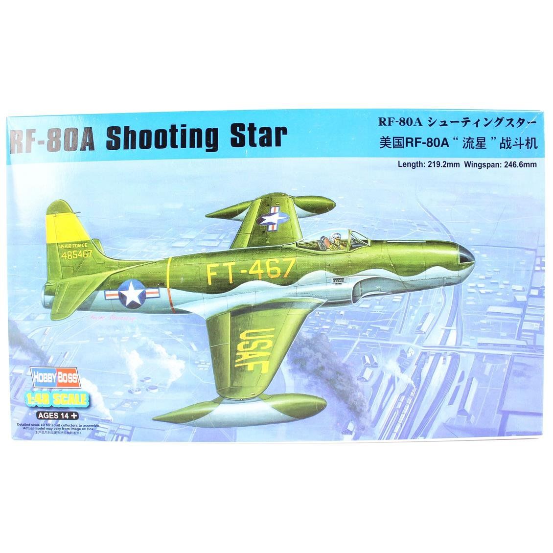 HobbyBoss 81724 1/48 Ölçek, RF-80A Shooting Star Fighter, Savaş Uçağı, Plastik Model kiti