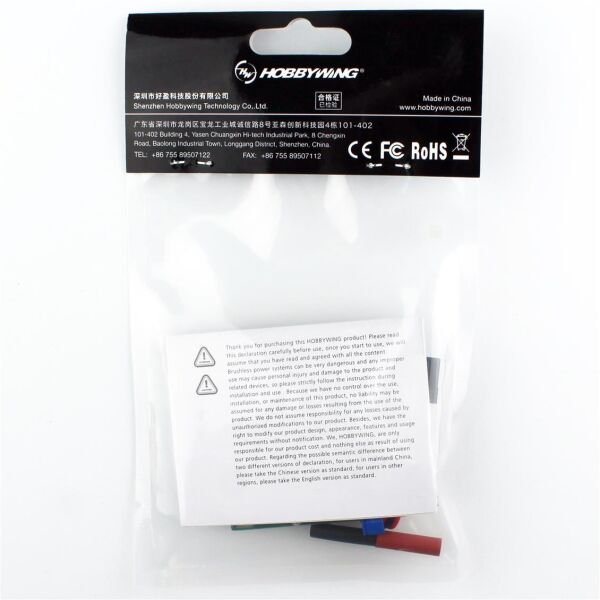 Hobbywing 30608000 UBEC, 10 Amper, HV, 3-14S LiPo