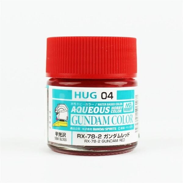 Mr.Hobby HUG-04 10 ml. RX78-2 Gundam Red, Aqueous Gundam Serisi Model Boyası