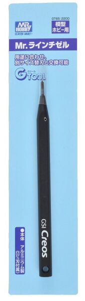 Mr.Hobby GT-65 Line Chisel, 0.3 mm Uclu Detaylandırma Bıçağı