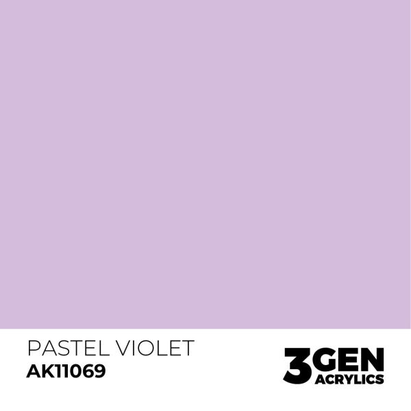AK 11069 17 ml. Pastel Violet, 3GEN Akrilik Model Boyası