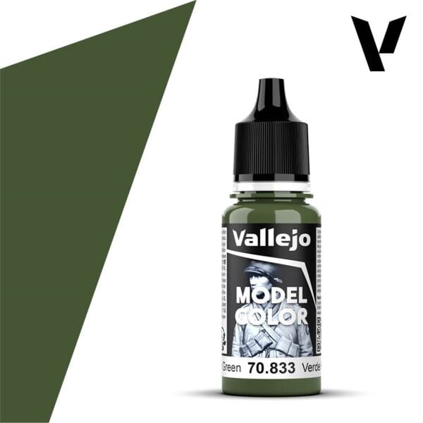 Vallejo 70833 18 ml. (087)Ger.Cam.Bright Green-Glaze, Model Color Serisi Model Boyası