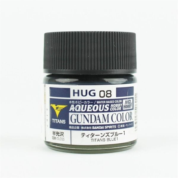 Mr.Hobby HUG-08 10 ml. Titans Blue 1, Aqueous Gundam Serisi Model Boyası