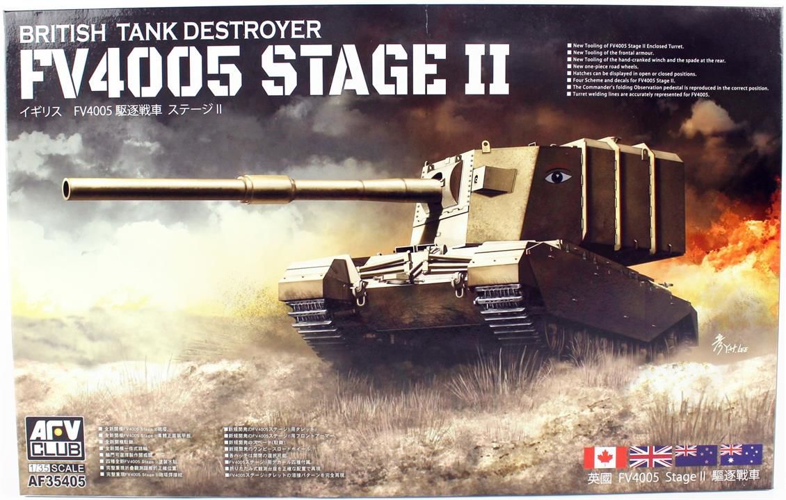 AFV Club AF35405 1/35 Ölçek, FV4005 Stage2 British Tank Vurucu, Plastik Model kiti