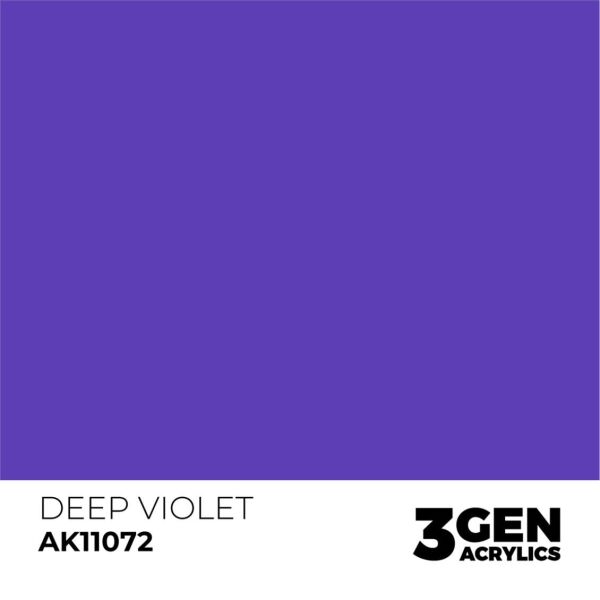AK 11072 17 ml. Deep Violet, 3GEN Akrilik Model Boyası
