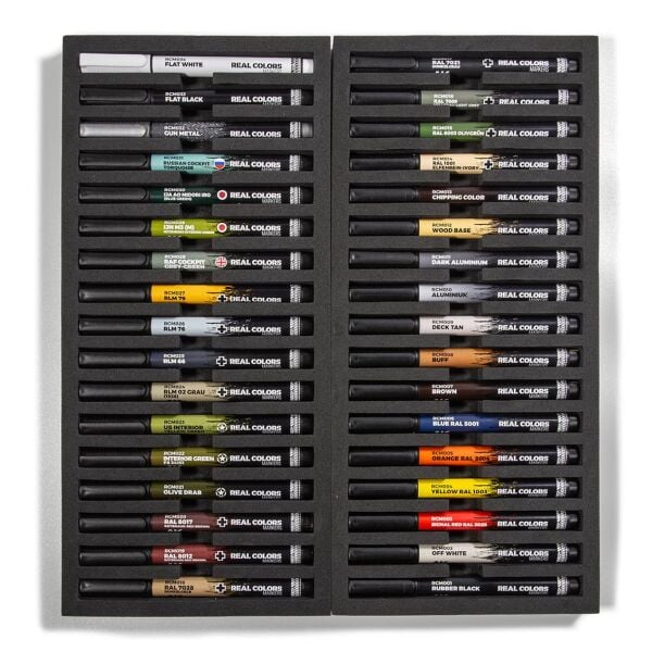 AK RCM150 Real Colors Marker Özel Mukavva Kutuda Komple Set, 34 Adet
