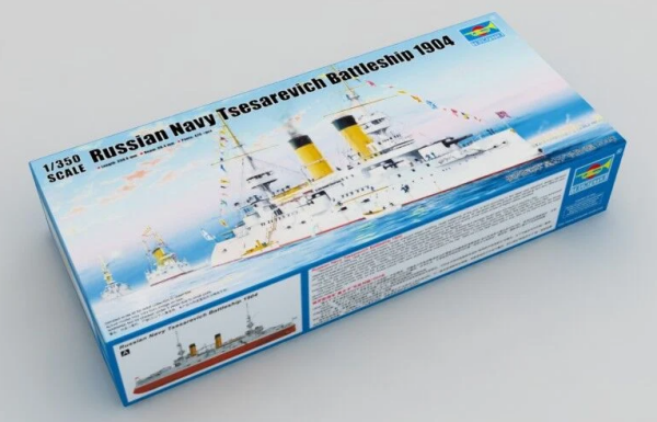 1/350 Russian NAVY Tesarevivh Battleship 1904