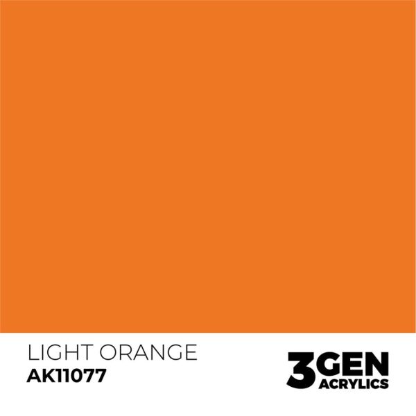 AK 11077 17 ml. Light Orange, 3GEN Akrilik Model Boyası
