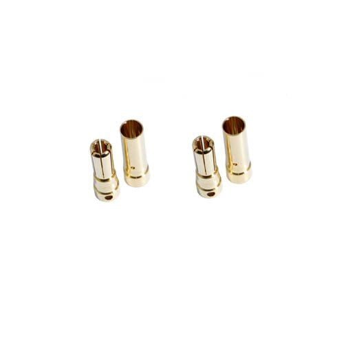 5mm Gold Konnektör 120A (2 Set) 2 Dişi + 2 Erkek Bullet Konnektör