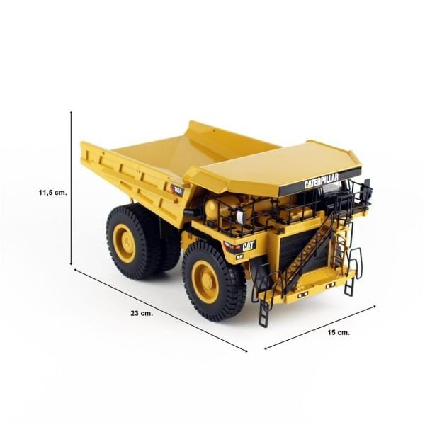Diecast Masters 85216 1/50 Ölçek, Cat 785D Maden Kamyonu, Sergilemeye Hazır Metal İş Makinası Modeli