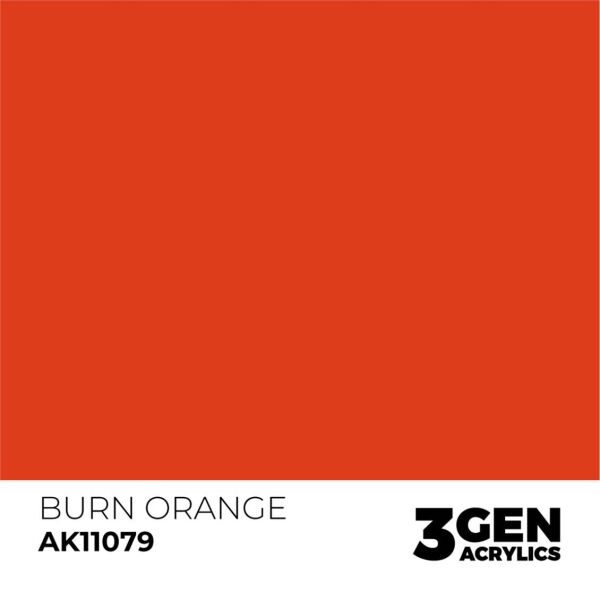 AK 11079 17 ml. Burn Orange, 3GEN Akrilik Model Boyası