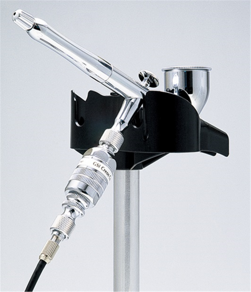 Mr.Hobby PS-230 Manyetik Tabanlı Airbrush Standı ve Metal Tepsi Seti, 136x196 mm.