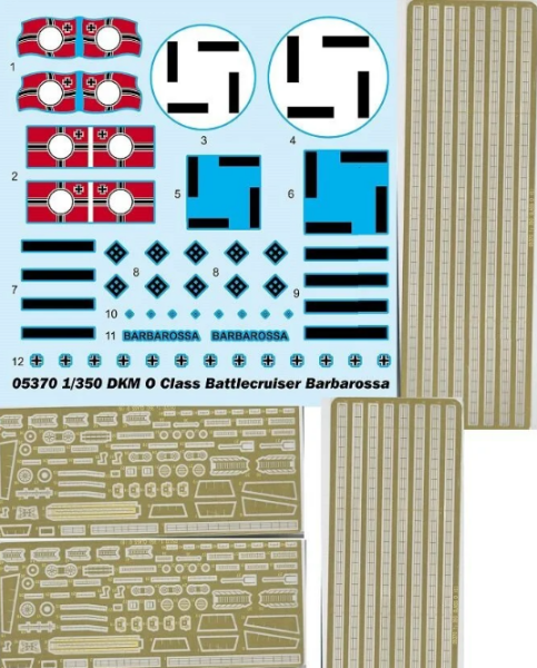 1/350 DKM O Class Battlecruiser Barbarossa