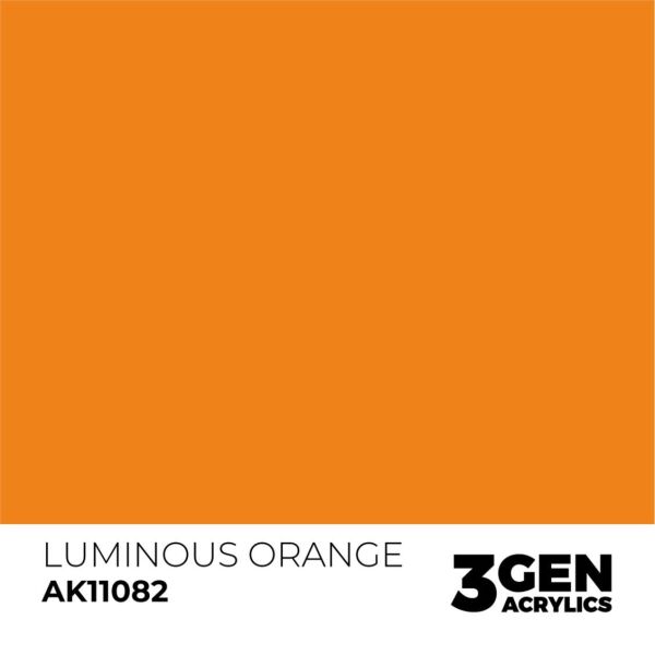 AK 11082 17 ml. Luminous Orange, 3GEN Akrilik Model Boyası