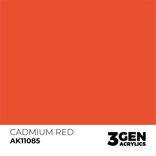 AK 11085 17 ml. Cadmium Red, 3GEN Akrilik Model Boyası