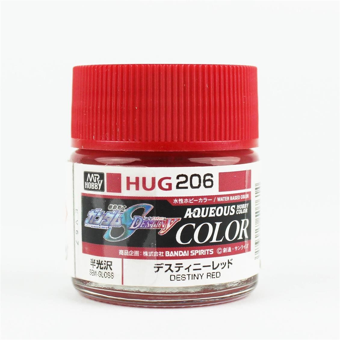 Mr.Hobby HUG-206 10 ml. Destiny Red, Aqueous Gundam Serisi Model Boyası