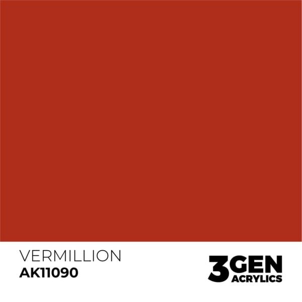 AK 11090 17 ml. Vermillion, 3GEN Akrilik Model Boyası