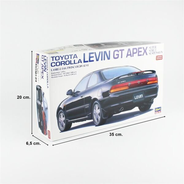 Hasegawa 20667 1/24 Ölçek, Toyota Corolla Levin GT Apex Super Strut Suspension, (Limited Edition) Otomobil Plastik Model Kiti