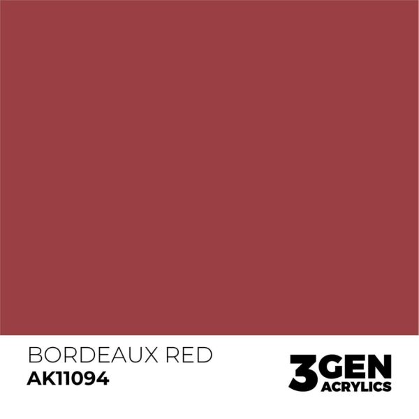 AK 11094 17 ml. Bordeaux Red, 3GEN Akrilik Model Boyası
