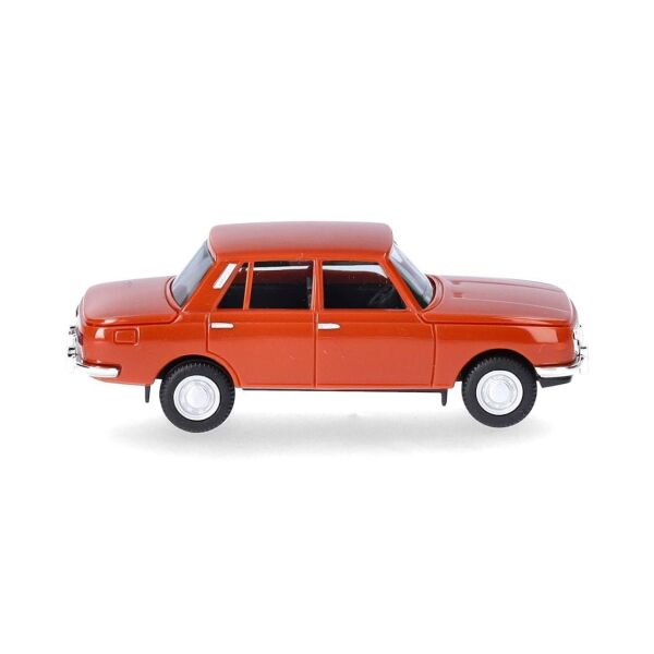 Herpa 022903-007 1/87 Ölçek, Wartburg 353 1966, Kahve Turuncu, Sergilemeye Hazır Model Araç