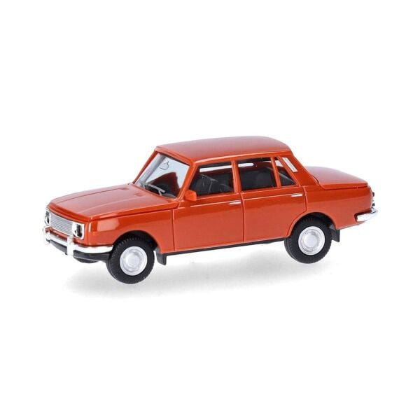 Herpa 022903-007 1/87 Ölçek, Wartburg 353 1966, Kahve Turuncu, Sergilemeye Hazır Model Araç