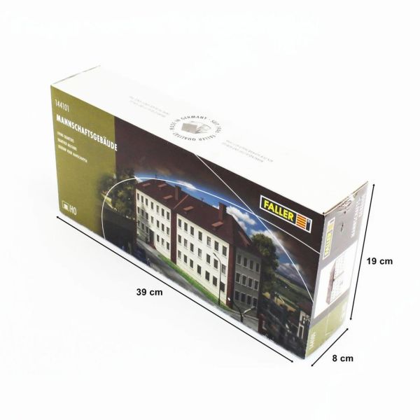 Faller 144101 1/87 Ölçek, 3 Katlı Bina, Plastik Model Kiti