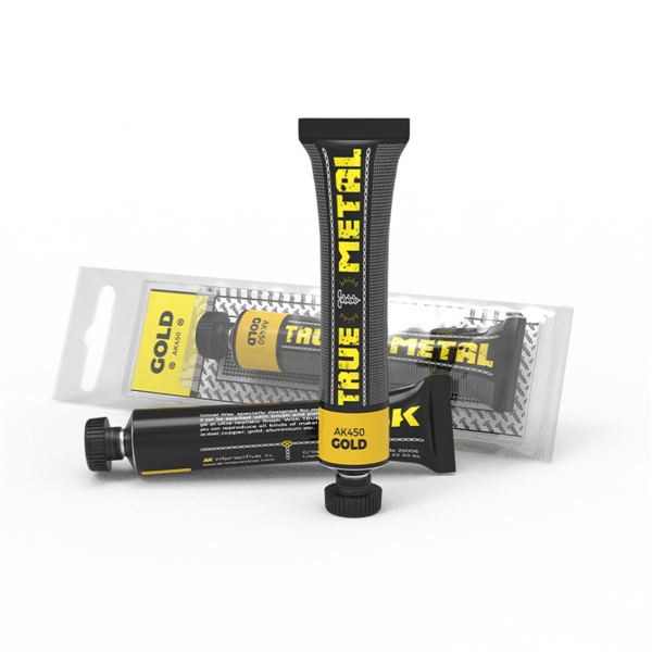 AK 450  20 ml. Metalik Altın, True Metal Serisi Model Boyası