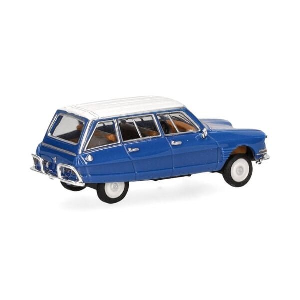 Herpa 038959-002 1/87 Ölçek, Citroen AMI 6 Break, Mavi Beyaz, Sergilemeye Hazır Model Araç